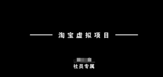 淘宝虚拟项目，从理论到实操，新手也能快速上手-向阳花网-资源网-最新项目分享网站